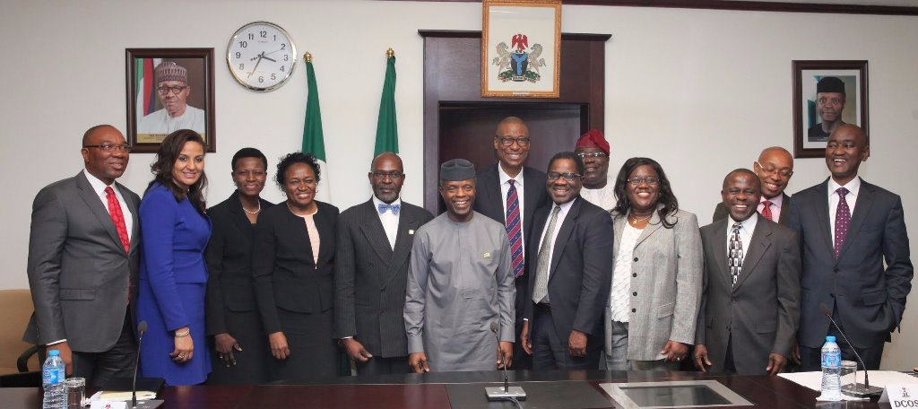 NIGERIA's VICE PRESIDENT MEETS SENIOR FELLOWS OF NLI