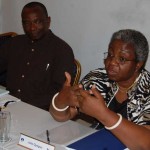 Jimi Morgan (Financial Analyst and Member, NLI Executive Board) and Julie Oyegun (Director, World Bank)